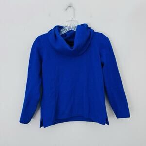 Brunella Gori Royal Blue Merino Wool Turtle Neck Sweater Women’s Size L
